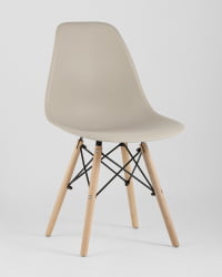 Стул Eames Style DSW бежевый (разборный каркас)