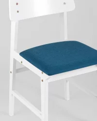 Комплект из двух стульев ОДЕН ВХИТЕ 2 шт Синий / ODEN WHITE