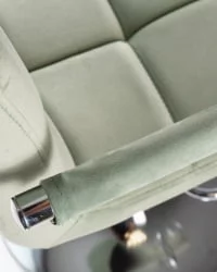 Стул барный DOBRIN KRUGER ARM Мятный велюр MJ9-87
