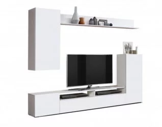 Шкаф многоцелевого назначения Прага-3 Белый Белый глянец