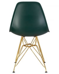 Стул обеденный ДОБРИН ДСР (ножки золотые, цвет тёмно-зеленый (Г-13)) 4 шт / DOBRIN DSR (G-13))