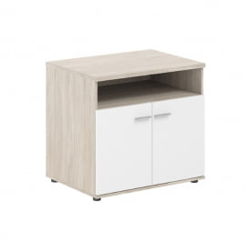 Тумба сервисная с нишей Сигма СГ.631.ОЛ.ВХ Дуб светлый Белый / Sigma SG.631.OL.WH
