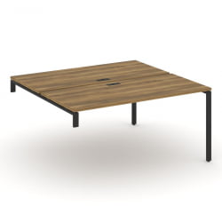 Двойной стол-надставка на опорную тумбу CОНCЕПТ CН.ДСН-004 Сандал Янтарный Черный / CONCEPT CN.DSN-004