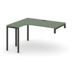 Стол-надставка на опорную тумбу (левый) CОНCЕПТ CН.ОСАН-003(Л) Кобо Черный / CONCEPT CN.OSAN-003(L)