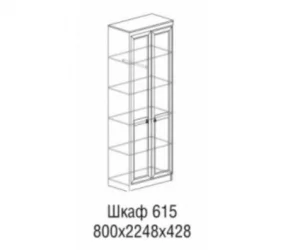 Черный шкаф Инна 615 денвер темный