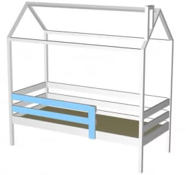 Кровать-домик RooRoom кд-3С Серый