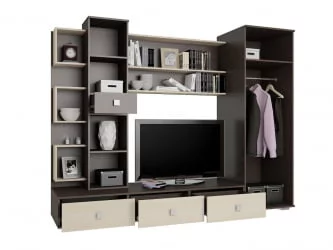 Стенка-горка в гостиную Верона Венге Дуб