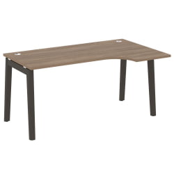 Стол эргономичный левый ОНИКС ВООД ОВ.СА-1(Р) Дуб Аризона/Темный / ONIX WOOD OW.SA-1(R)