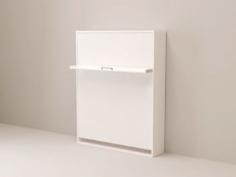 Кровать-трансформер Смарт 1 откидная К 1400 Белая шагрень