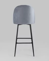 Стул барный Марсель Б велюр Серый