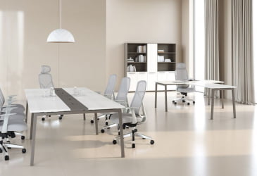 Комплект офисной мебели ЕДИС № 2 Ясень Траун Мокко / EDIS