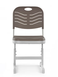 Стул ученический пластиковый регулируемый (рост 5-7) Мокко