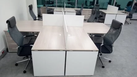 Стол прямой Deka ЛДСП каркас 75.07.16 Дуб Сантана светлый/Белый