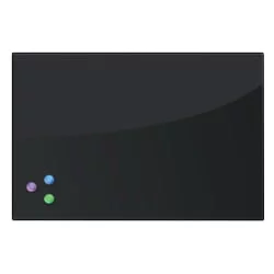 Доска магнитно-маркерная стеклянная BRAUBERG 40х60 см Черная