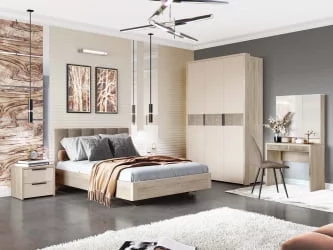 Модульная спальня Кашемир набор №1 Дуб Кронберг/Кашемир