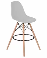 Барный стул ДОБРИН ДСВ БАР Светло-серый ГР-01 / DOBRIN DSW BAR GR-01