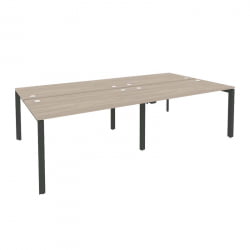 Рабочая станция на П-образном м/к ОНИКС О.МП-Д.РС-4.3.7 Дуб Аттик/Антрацит / ONIX O.MP-D.RS-4.3.7