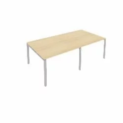 Переговорный стол (2 столешницы) Метал Сйстем Б.ПРГ-2.2 Акация/Серый / Metal System