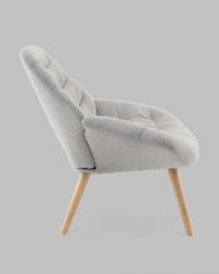 Кресло Олби Страйпс светло-серый