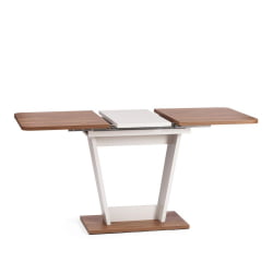 Стол обеденный FOX раздвижной ЛДСП, 68.6x110-145x75 см, Дуб Канзас/Пепел