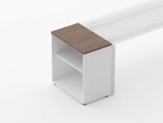 Тумба открытая Дека 9.01.07 Дуб Верцаска/Белый / Deka