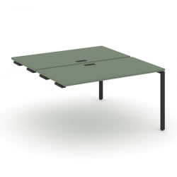 Двойной стол-приставка к опорным тумбам/шкафам CОНCЕПТ CН.ДСПР-004 Кобо Черный / CONCEPT CN.DSPR-004