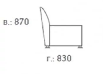 Диван Европа 3-х местный Fusion Beige
