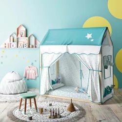 Кроватка для новорожденных Micuna Tipi House MONT-1874 Waterwood/White