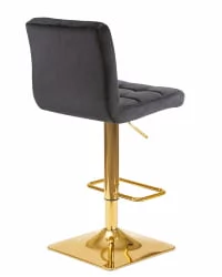 Стул барный ДОБРИН ГОЛДИЕ черный велюр МДЖ9-101 / DOBRIN GOLDIE MJ9-101