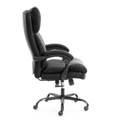 Кресло руководителя Chief metalBL кож/зам/ткань, черный/черный стеганный/черный, 36-6/36-6/TW-11