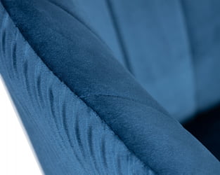 Кресло ДОБРИН ЕДИСОН БЛАCК (синий велюр (1922-20)) / DOBRIN EDISON BLACK