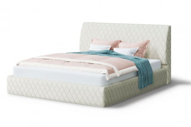 Кровать Хилтон, 2000 кс 1200 мм, серо-белый / x