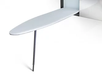 Узкий шкаф в прихожую Iron Slim (правый, купе) Венге