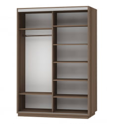 Шкаф-купе двухдверный Экспресс Дуо 1600х2200х Улица/Ясень шимо тёмный / 1600х2200h