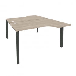 Рабочая станция на П-образном м/к ОНИКС О.МП-Д.СА-2 Дуб Аттик/Антрацит / ONIX O.MP-D.SA-2