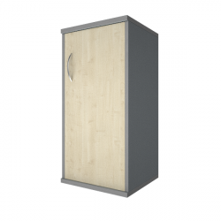 Шкаф низкий узкий правый Рива А.СУ-3.1 Пр Клен/Металлик / Riva