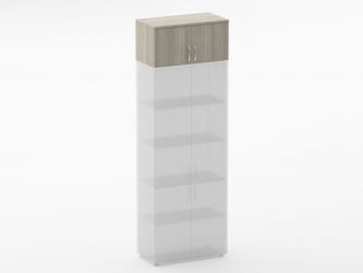 Антресоль Глассй 6.04.131 Дуб сантана светлый / Glassy