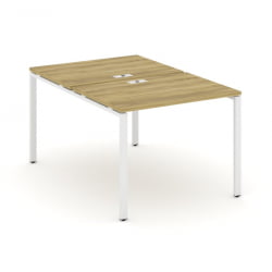 Рабочая станция двухсторонняя на 2 места CONCEPT CN.DRS-001 Дуб Винченцо Белый
