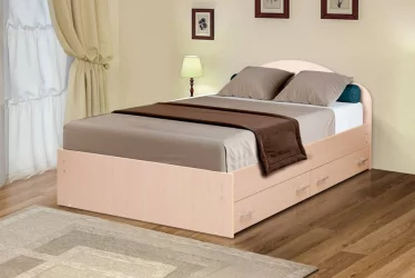 Кровать с ящиками на уголках №3 ЛДСП 1800*1900 Итальянский орех