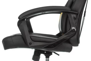 Геймерское кресло Бюрократ ZOMBIE DRIVER Черный-желтый