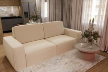 Офисный диван Сунндал (Берхоусе) Цвет фасада: Грей рогожка; Тип: Прямой; Материал фасада: Микророгожка / (Berhouse)