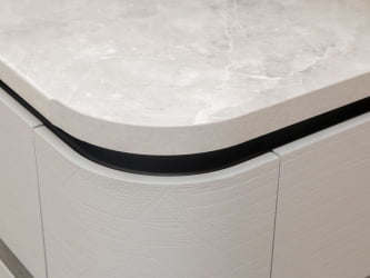 Столешница ПФР2 18.150 Итальянский камень (правая радиусная)