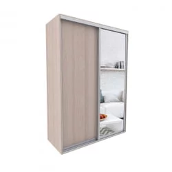 Шкаф-купе 2-х дверный Акцент-Сим ДЗ 1400х600  Ясень шимо светлый