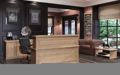 Стойка ресепшен RMS 120 Орех Даллас