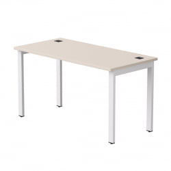 Стол прямой на металлокаркасе, опоры 45 гр Everprof EVO 254S003 Кашемир Белый