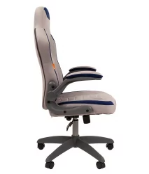 Кресло для геймеров CХАИРМАН ДРАЙВ (ГАМЕ) 50 Серый-синий / CHAIRMAN (GAME)