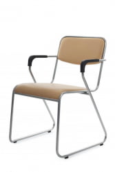 Кресло Никс Плус РCХ ОМКЛ-04 Бежевый/Металл окрашенный Хром / Nix Plus RCH OMKL-04