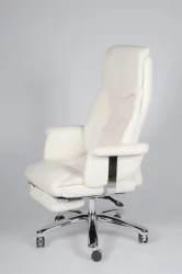 Кресло офисное Парламент H-2021-70-5 ivory leather Слоновая кость