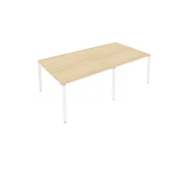 Переговорный стол (2 столешницы) Метал Сйстем Б.ПРГ-2.2 Акация/Белый / Metal System