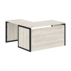 Стол письменный угловой правый КСТЕН-КП КСКПCТ 1415Х Р Сосна Эдмонт Антрацит / XTEN-QP XQPCT 1415H R